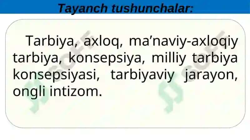 MA’NAVIY -AXLOQIY TARBIYA 4