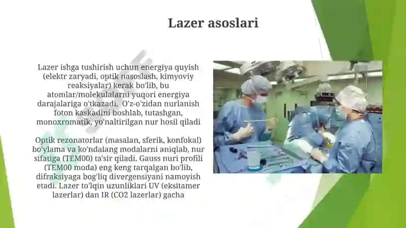 Lazerlar va ularning ishlash prinsiplari 4