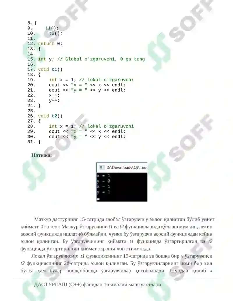 функцияларни қайта юклашга доир дастурлар яратиш 4