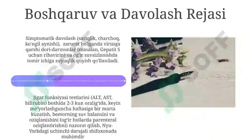 O'tkir virusli gepatitli bemorlarga kasallik tarixi yozish 4