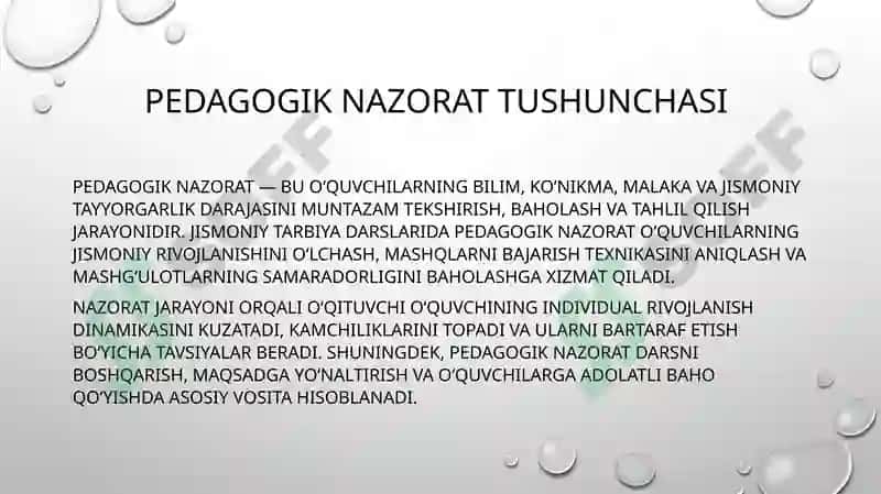 Jismoniy tarbiya darslarida Pedagogik nazorat 4