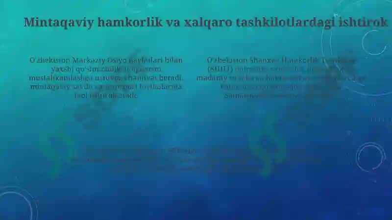O'zbekiston va jahon hamjamiyati 4