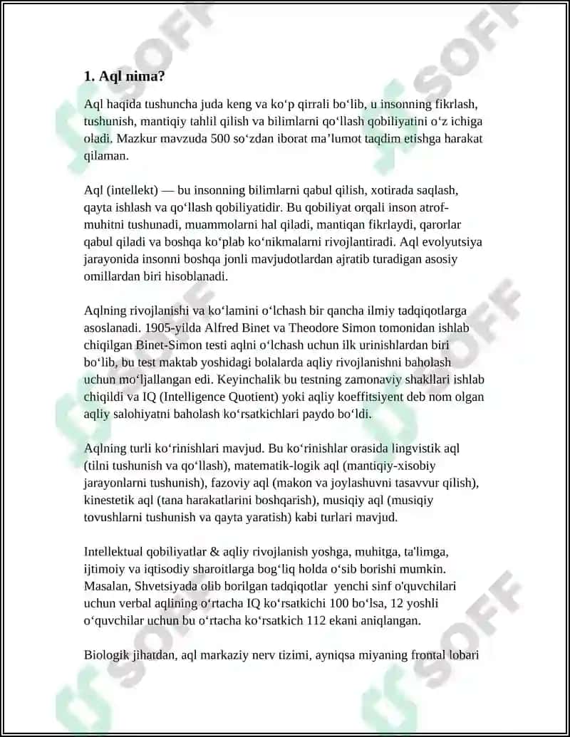 AQLLI BEKATLAR 4