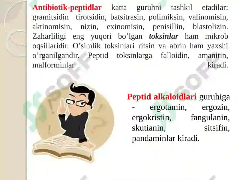 Peptidlarning biologik vazifalari 4