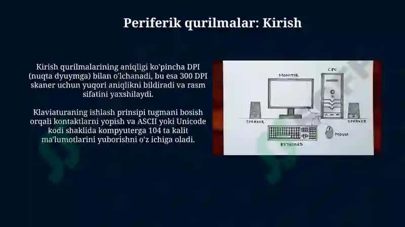 Kompyuterning asosiy va qo‘shimcha qurilmalari 4