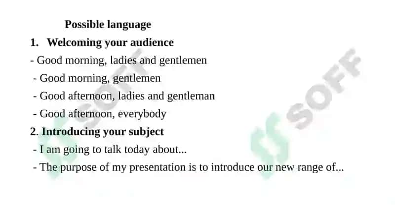 PARTS OF PRESENTATION 4