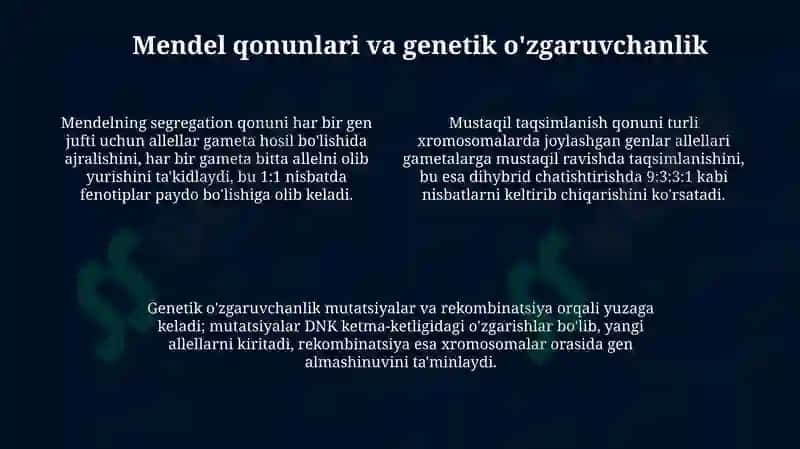 Irsiyat va irsiy kasalliklar 4