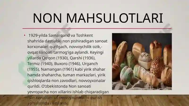 Non va bo’lka mahsulotlari 4