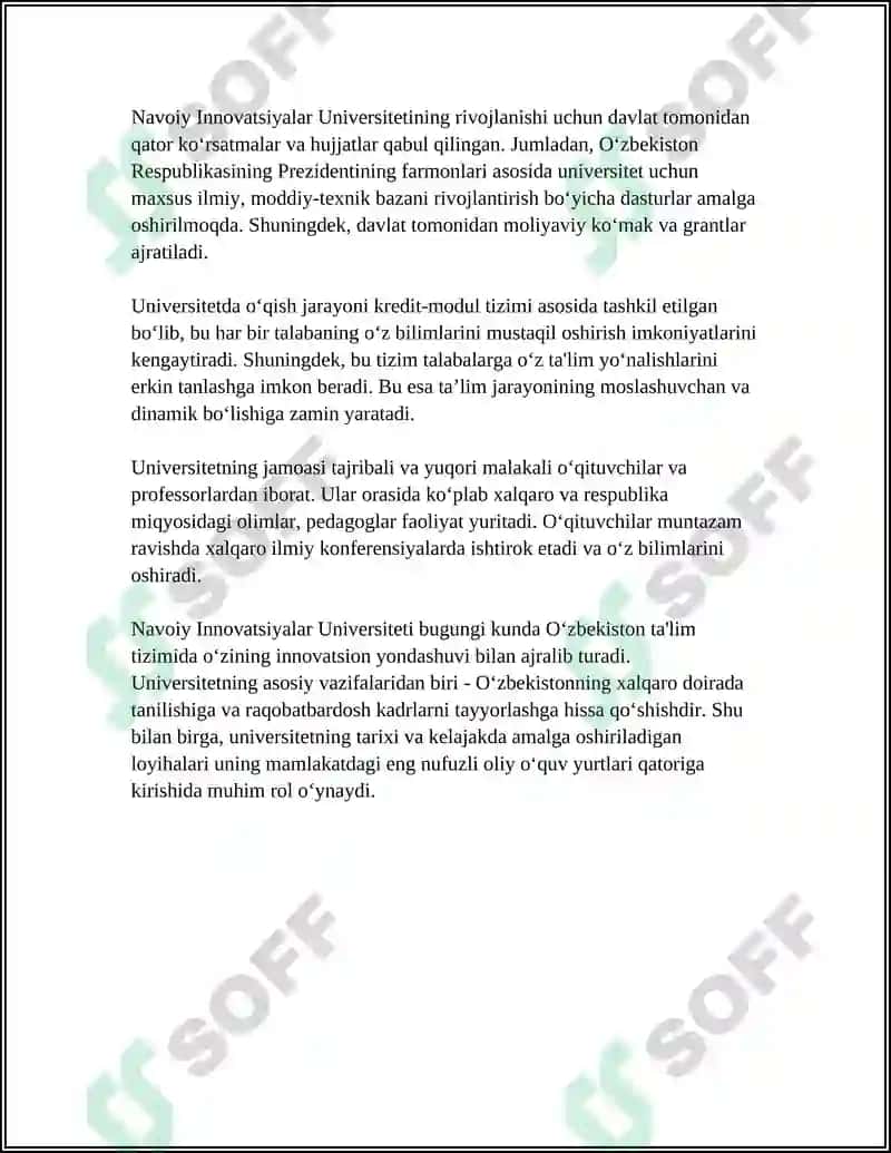 Navoiy Innovatsiyalar Universiteti 4