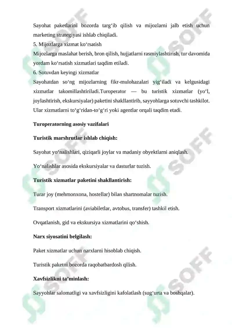 Turoperatingda reklama faoliyatini tashkil etish 4
