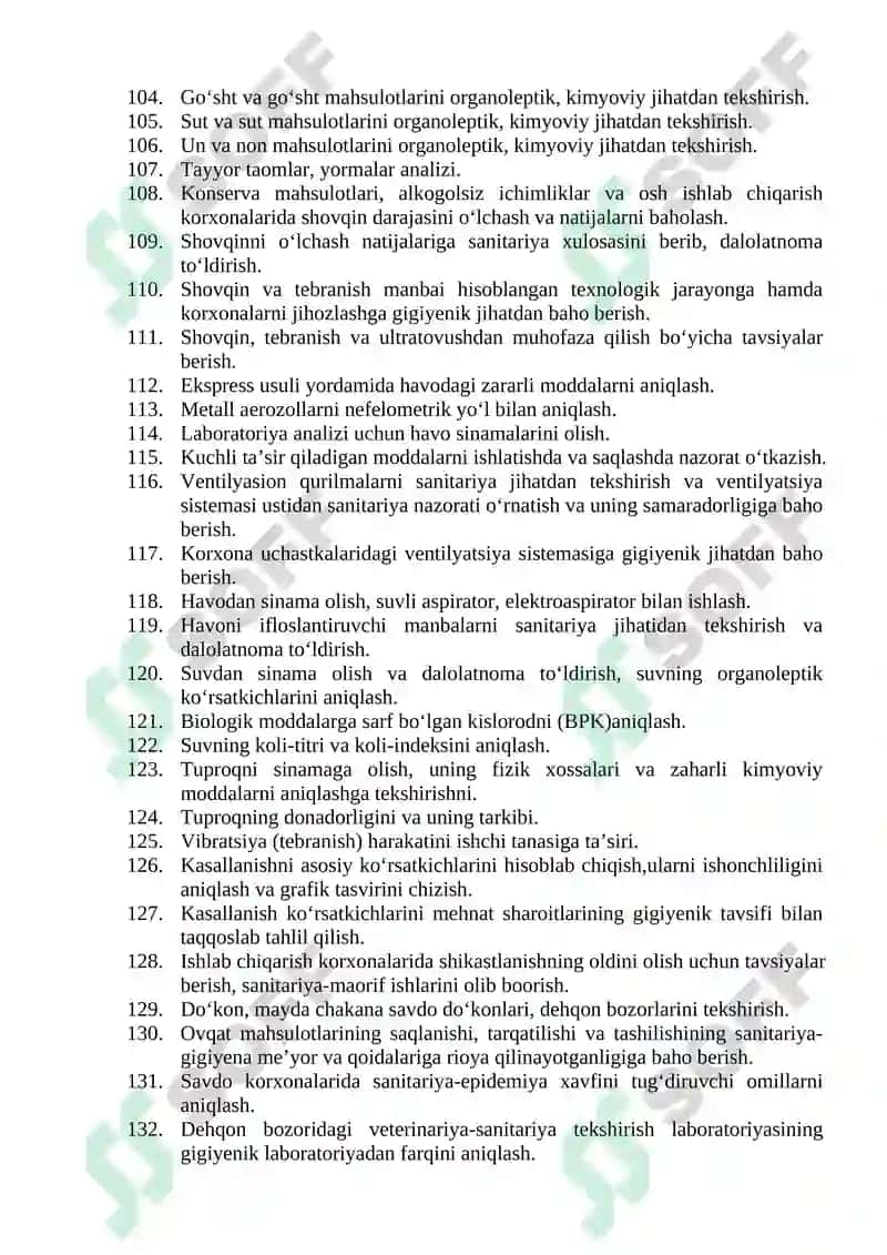 Sanitar-gigiyenik laboratoriya laboranti mutaxassisligi 4