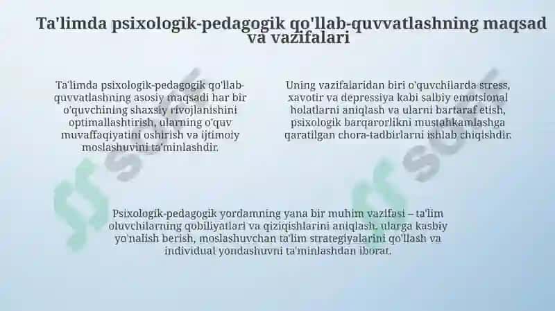 Psixologik-pedagogik qo'llab-quvvatlash 4