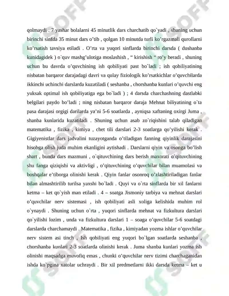Ta’lim tarbiya ishlari gigiyenasi 4