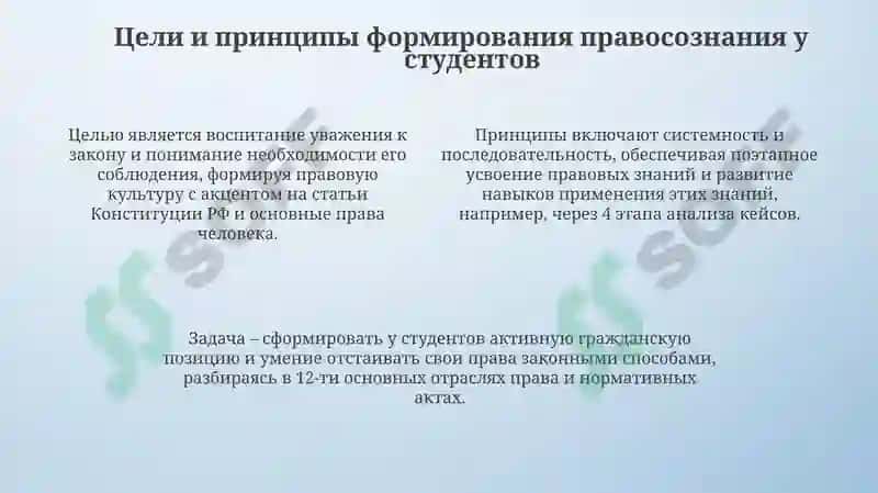 Методы формирования правового сознания учащихся 4