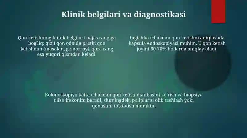 Ingichka ichakdan qon ketishi 4
