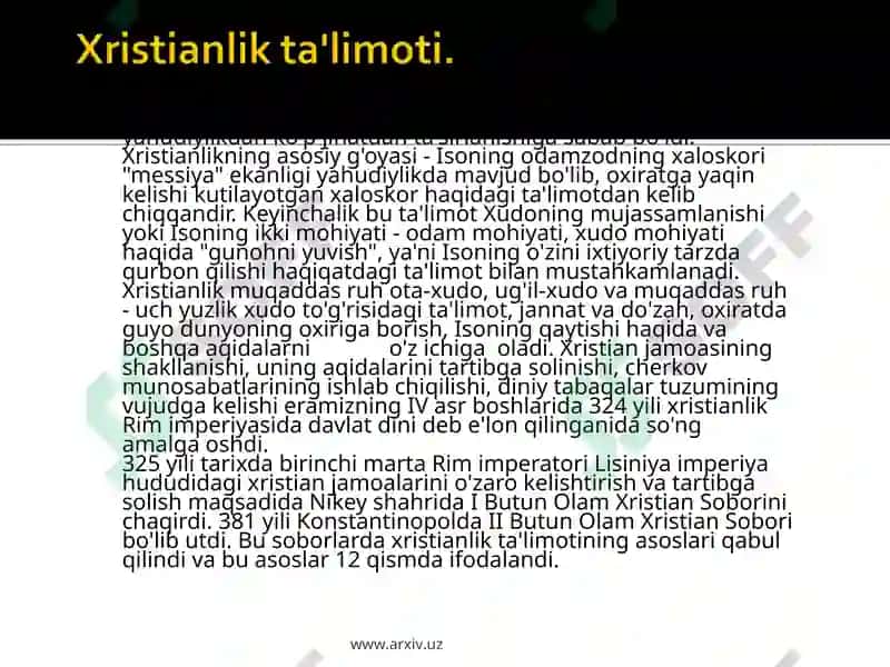 Xristianlik Ta'limoti 4