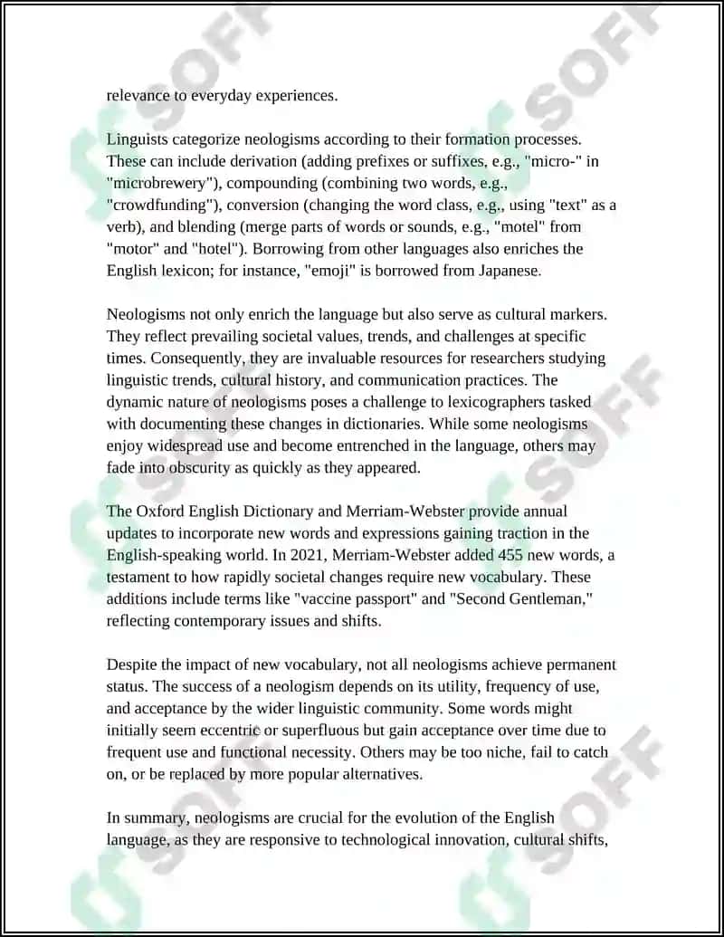 Neologisms in English Language 4