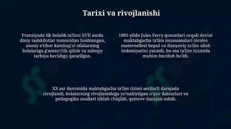 Fransiyada maktabgacha ta'lim tizimi 4