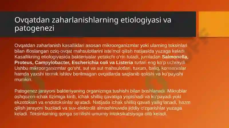 Ovqatdan zaharlanish kasalliklari 4