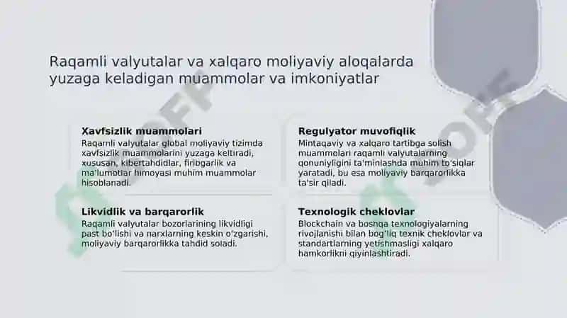 Raqamli valyutalar va yangi texnologiyalar 4