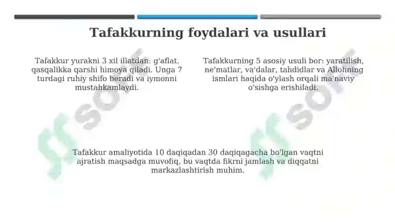 Tafakkur mavzusi 4