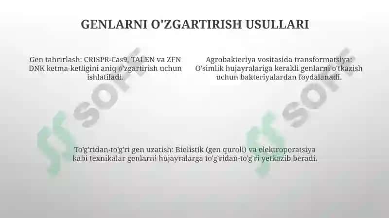 Genetik Muhandislikka Kirish 4