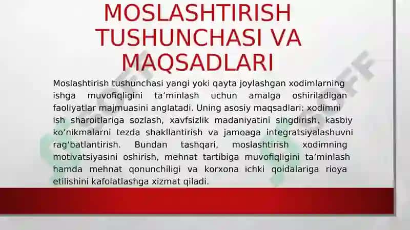 Qurilish Korxonalarida Xodimlarni Moslashtirish 4