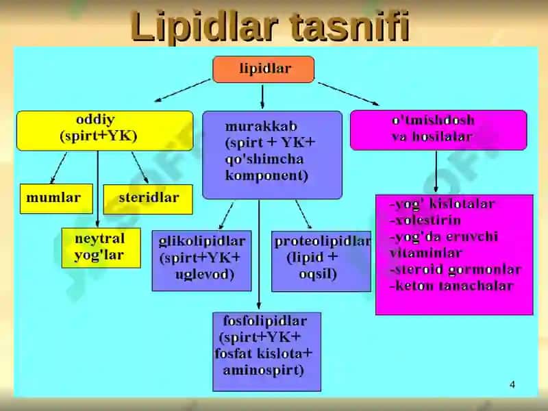 LIPIDLAR ALMASHINUVI BIOKIMYOSI 4