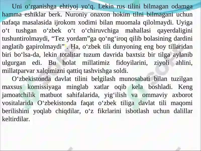 DAVLAT TILIDA ISH YURITISHKURSI 4