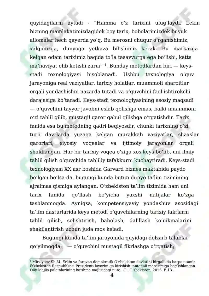 Tarix ta'limida keys-stadi texnologiyasi 4