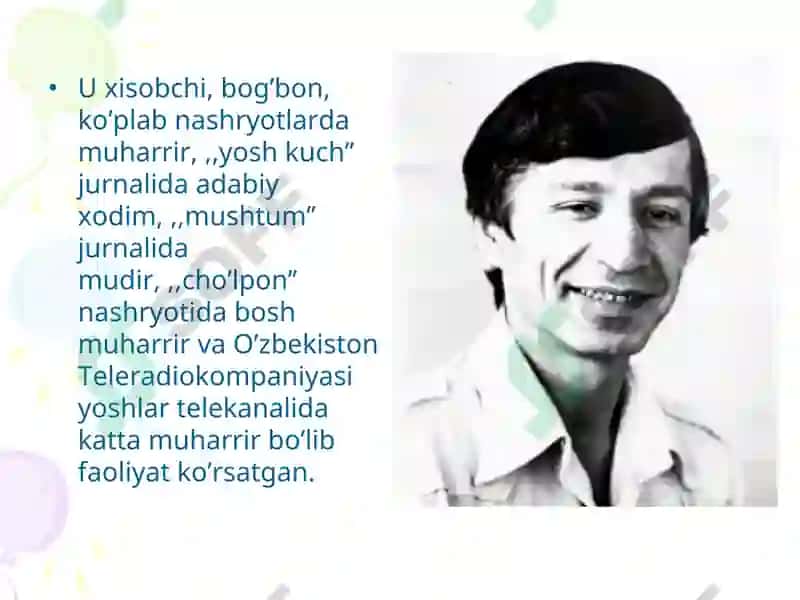 Anvar Obidjon hayoti va ijodi 4