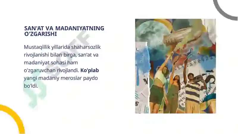 MUSTAQILLIKYILLARIDA SHAHARSOZLIK 4