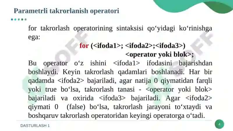 DASTURLASH 1 4