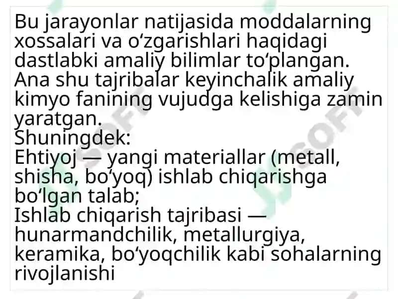Amaliy kimyo fanining vujudga kelishi va rivoji 4