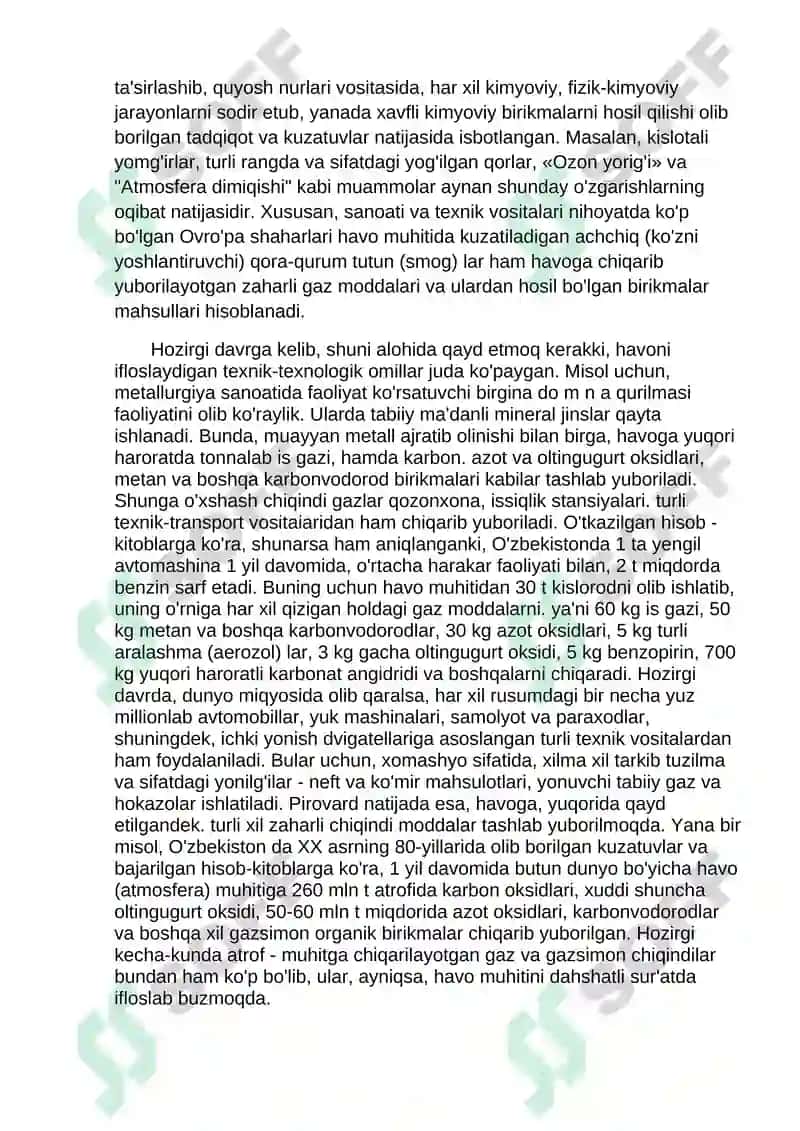 Atrof-muhitni ifloslastiruvchi asosiy omillar 4