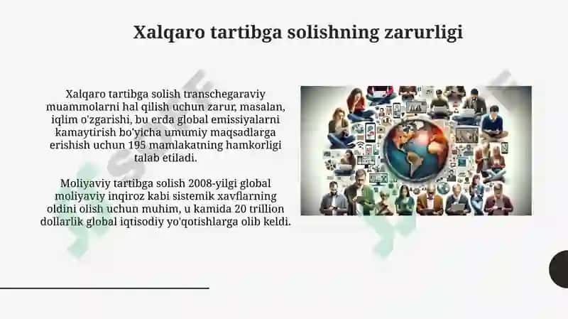 Xalqaro hamkorlik va tartibga solish 4