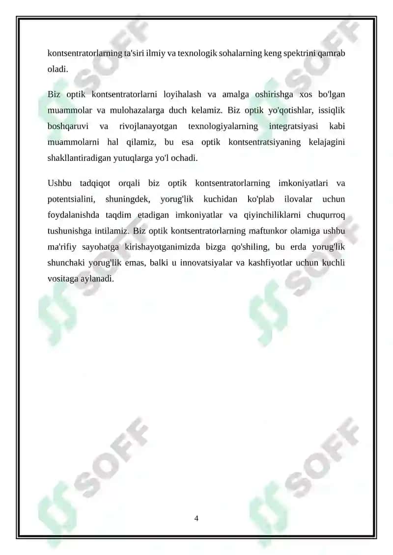 Optik konsentrator 4