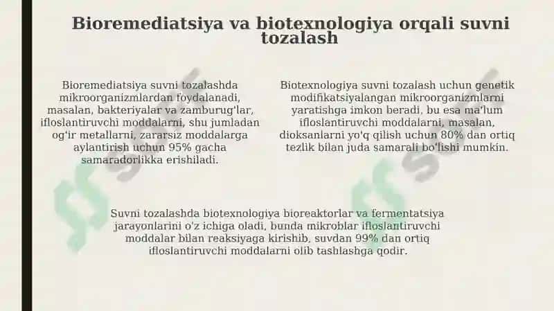 Biotexnologiyaning atrof-muhitni saqlashda roli 4