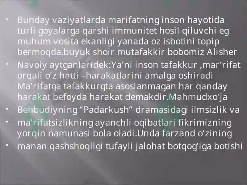 Marifatga yo'l 4