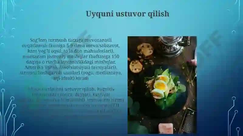 Sog’lom turmush tarzi va uni tatbiq etish yo’llari 4