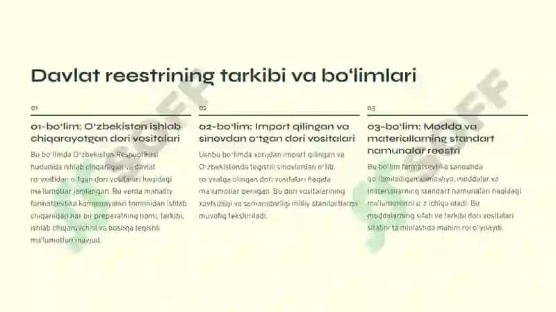 Dori vositalarining Davlat reestri 4