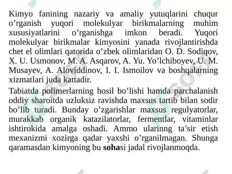 Yuqorimolekulyar birikmalar 4