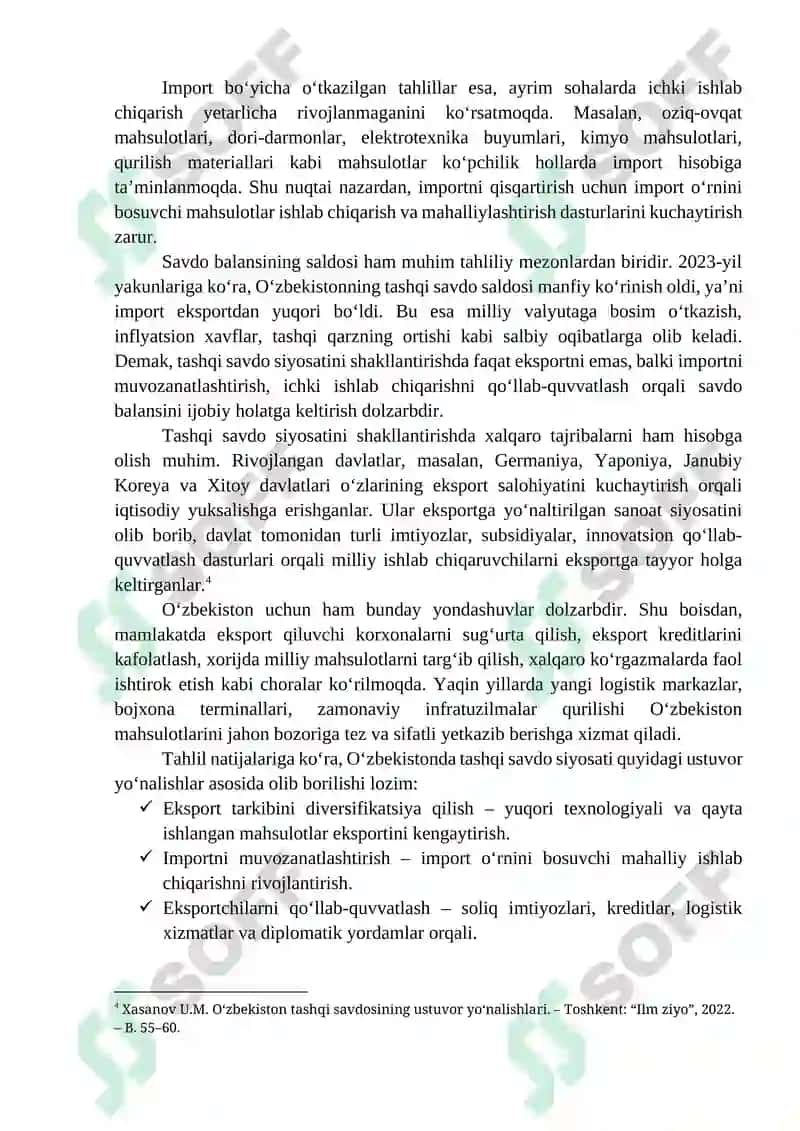 Tashqi Savdo Siyosati 4