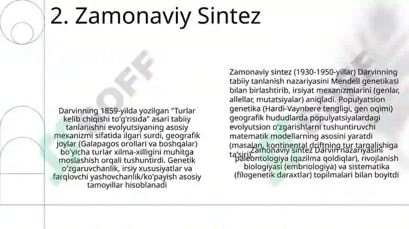 Tabiiy tanlanish tushuntirilgan 4