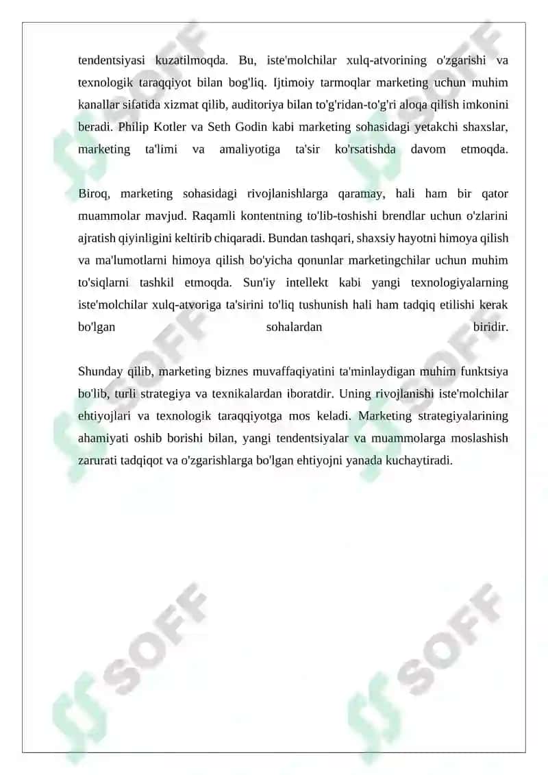 Marketing uning vazifalari va turlari 4