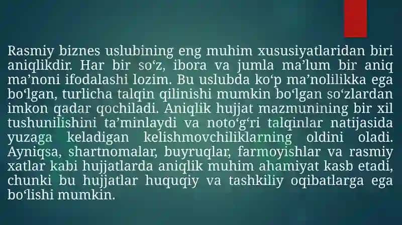 Rasmiy biznes uslubi 4
