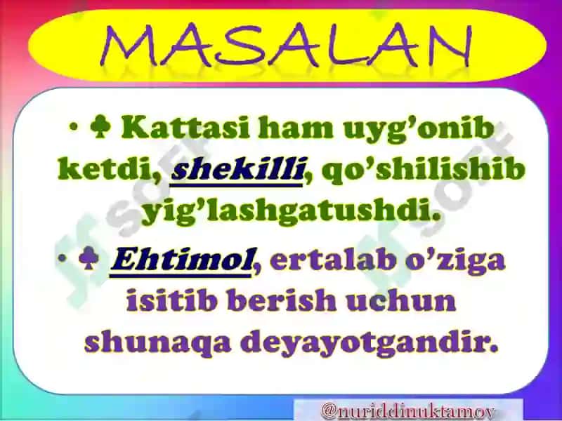 Modal so’zlar 4