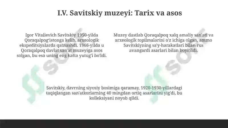 Sahrodagi Luvr: I.V. Savitskiy muzeyiga kirish 4