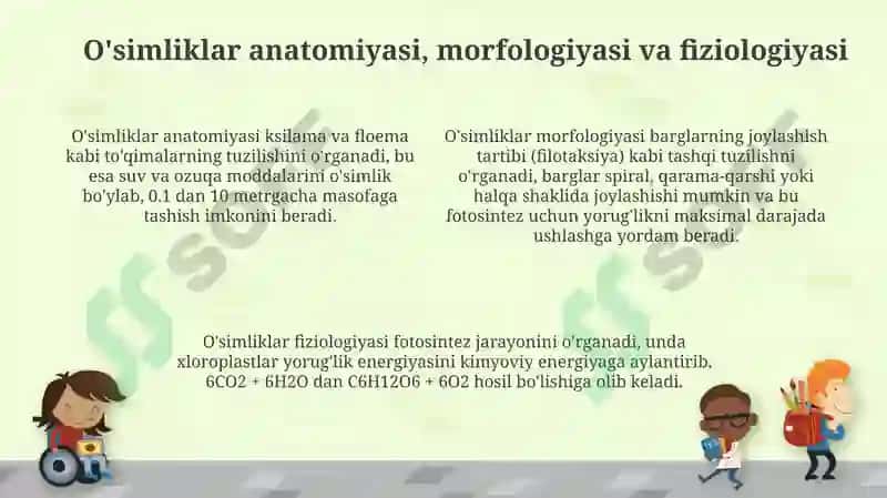 O'simliklar dunyosi va ularni hayot tarzi 4