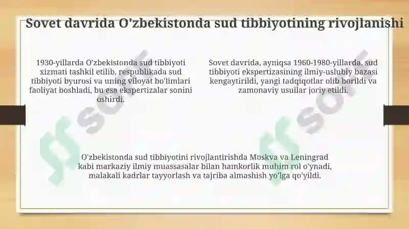 O’zbekistonda sud tibbiyoting tarixi 4